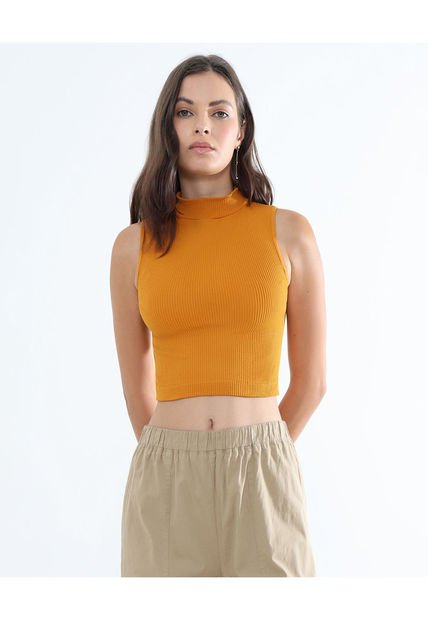 Camiseta Para Mujer Manga Sisa Color Naranja Marca Seven Seven #28095943