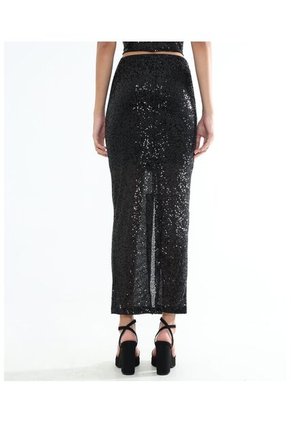 Falda Para Mujer Medio Color Negro Marca Seven Seven #28140894