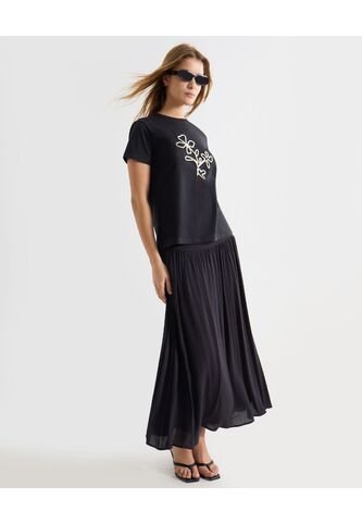 Falda  Para Mujer Largo Color Negro Marca Seven Seven #28140987 Seven Seven