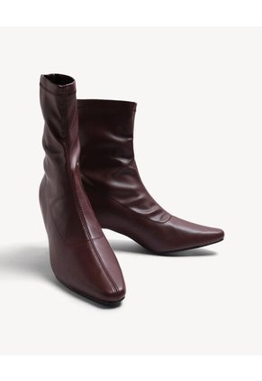 Botas  Para Mujer Botin Color Café Marca Seven Seven #28670086