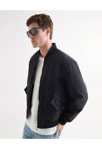 Chaqueta Para Hombre Bomber Color Negro Marca Seven Seven #45080467 Seven Seven