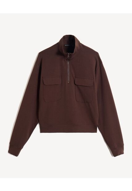 Buzo  Para Mujer Cuello Alto O Cuello Tortuga Color Café Marca Seven Seven #28060470