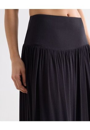 Falda  Para Mujer Largo Color Negro Marca Seven Seven #28140987