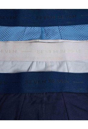 Boxer  Para Hombre Filete Corto Algodón Color Azul Marca Seven Seven #45000386
