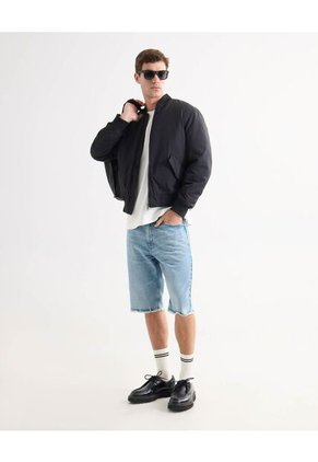 Chaqueta Para Hombre Bomber Color Negro Marca Seven Seven #45080467