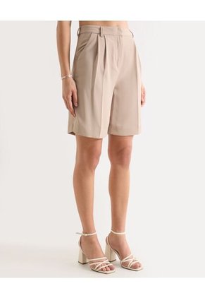 Short  Para Mujer Multiusos Plano Color Beige Marca Seven Seven #28191151