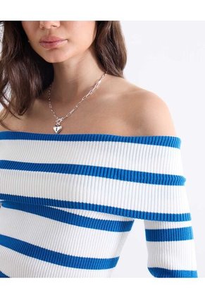 Saco  Para Mujer Cuello Redondo Color Azul Marca Seven Seven #28330692