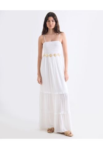 Vestido  Para Mujer M/Sisa Largo Color Blanco Marca Seven Seven #28171520 Seven Seven