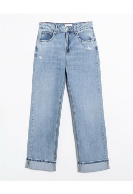 Jean  Para Mujer Straight Color Azul Marca Seven Seven #28160996