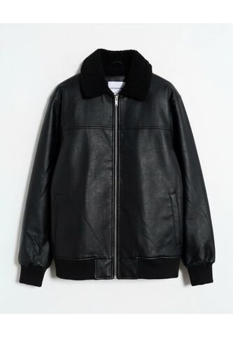 Chaqueta  Para Hombre Shearling Color Negro Marca Seven Seven #45080495 Seven Seven