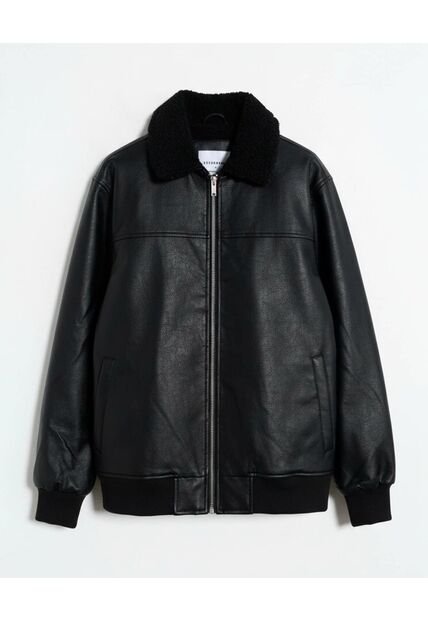 Chaqueta  Para Hombre Shearling Color Negro Marca Seven Seven #45080495