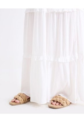 Vestido  Para Mujer M/Sisa Largo Color Blanco Marca Seven Seven #28171520