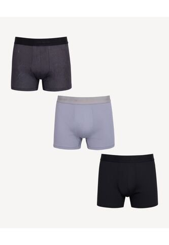 Boxer  Para Hombre Filete Medio Microfibra Color Gris Marca Seven Seven #45000392 Seven Seven