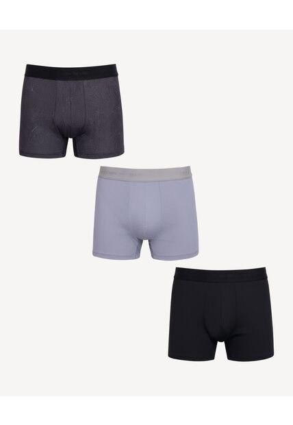 Boxer  Para Hombre Filete Medio Microfibra Color Gris Marca Seven Seven #45000392