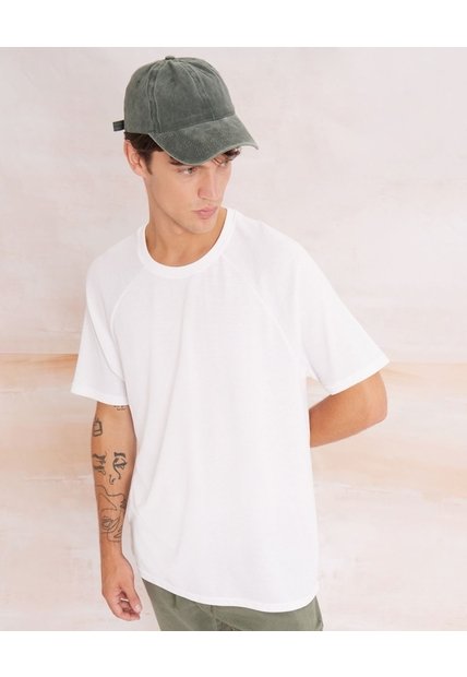 Camiseta Manga Corta Texturizada  Para Hombre Crudo Seven Seven
