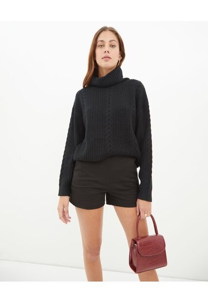 Short Para Mujer  Color Negro Marca Seven Seven #28190307