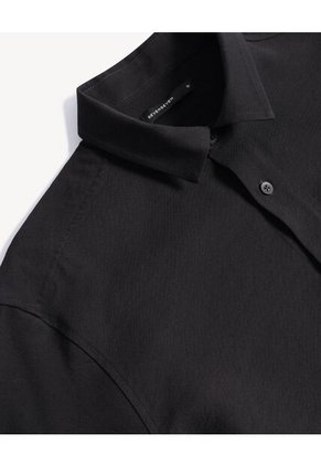 Camisa  Para Hombre Manga Corta Con Bolsillo Cuello C Color Negro Marca Seven Seven #45012242