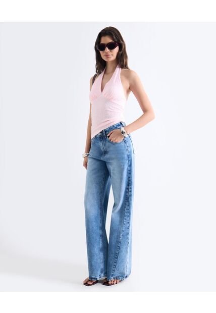 Jean  Para Mujer Wide-Leg Color Azul Marca Seven Seven #28161009