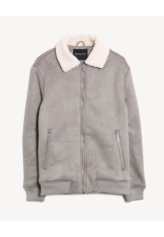 Chaqueta  Para Hombre Shearling Color Gris Marca Seven Seven #45080500 Seven Seven