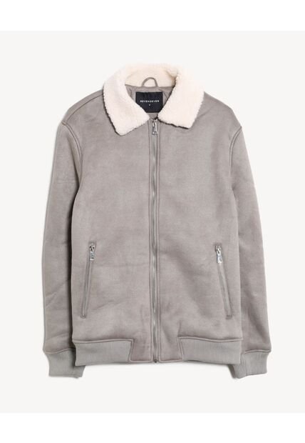 Chaqueta  Para Hombre Shearling Color Gris Marca Seven Seven #45080500
