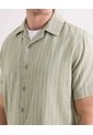 Camisa Resort Estampada  Para Hombre Verde Seven Seven de Seven Seven