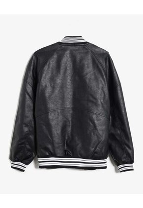 Chaqueta  Para Hombre Bomber Color Negro Marca Seven Seven #45080497