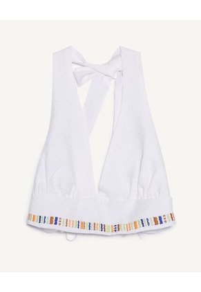 Blusa  Para Mujer Manga Sisa Color Crudo Marca Seven Seven #28123763