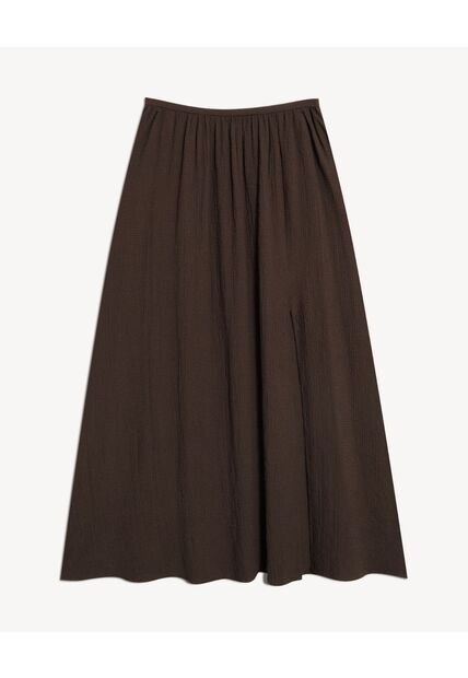 Falda  Para Mujer Largo Color Café Marca Seven Seven #28140984
