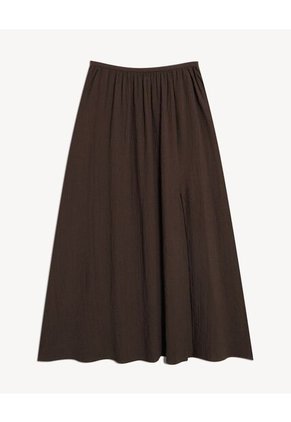 Falda Para Mujer Largo Color Café Marca Seven Seven #28140984