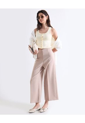 Camiseta  Para Mujer Manga Sisa Moda Color Avena Marca Seven Seven #28096624