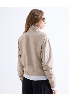 Buzo  Para Mujer Cuello Alto O Cuello Tortuga Color Beige Marca Seven Seven #28060468