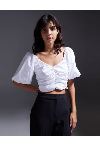 Blusa  Para Mujer Manga Corta Color Blanco Marca Seven Seven #28123786 Seven Seven