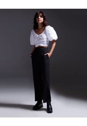 Blusa  Para Mujer Manga Corta Color Blanco Marca Seven Seven #28123786