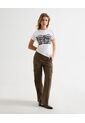 Pantalón Cargo  Para Mujer Café Seven Seven de Seven Seven