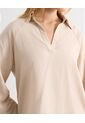 Blusa  Para Mujer Manga Larga Color Beige Marca Seven Seven #28124164 de Seven Seven