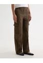 Pantalón Cargo  Para Mujer Café Seven Seven de Seven Seven