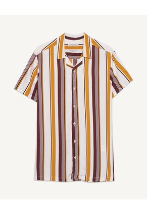 Camisa  Para Hombre Manga Corta Sin Bolsillo Color Vino Marca Seven Seven #45011892