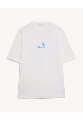 Camiseta  Para Hombre Manga Corta Cuello Redondo Color Blanco Marca Seven Seven #45098331 Seven Seven