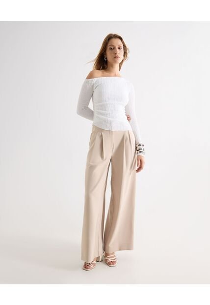 Pantalón  Para Mujer Moda Color Crema Marca Seven Seven #28071957