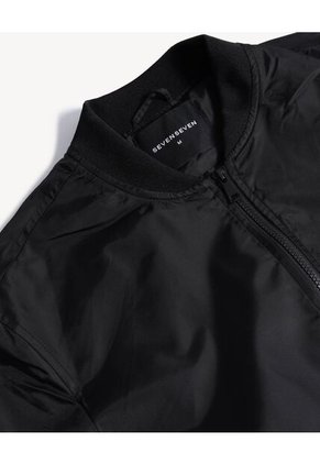 Chaqueta  Para Hombre Bomber Color Negro Marca Seven Seven #45080502