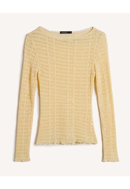 Camiseta  Para Mujer Manga Larga Moda Color Amarillo Marca Seven Seven #28096640