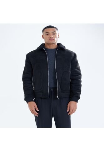 Chaqueta Para Hombre Shearling Color Negro Marca Seven Seven #45080414 Seven Seven