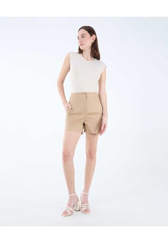 Short Para Mujer  Color Beige Marca Seven Seven #28191037 Seven Seven