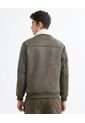 Chaqueta Para Hombre Shearling Color Verde Oscuro Marca Seven Seven #45080458 de Seven Seven