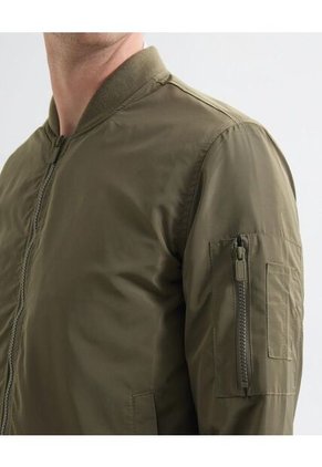 Chaqueta Para Hombre Bomber Color Verde Oliva Marca Seven Seven #45080460
