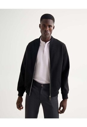 Chaqueta Para Hombre Bomber Color Negro Marca Seven Seven #45080476