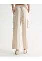 Pantalón Tipo Cargo Fluido Y Ligero  Para Mujer Beige Seven Seven de Seven Seven