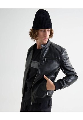 Chaqueta Para Hombre Pu Color Negro Marca Seven Seven #45080472