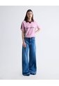 Jean Wide Leg Medio Oscuro  Para Mujer Azul Seven Seven de Seven Seven