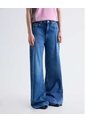 Jean Wide Leg Medio Oscuro  Para Mujer Azul Seven Seven de Seven Seven
